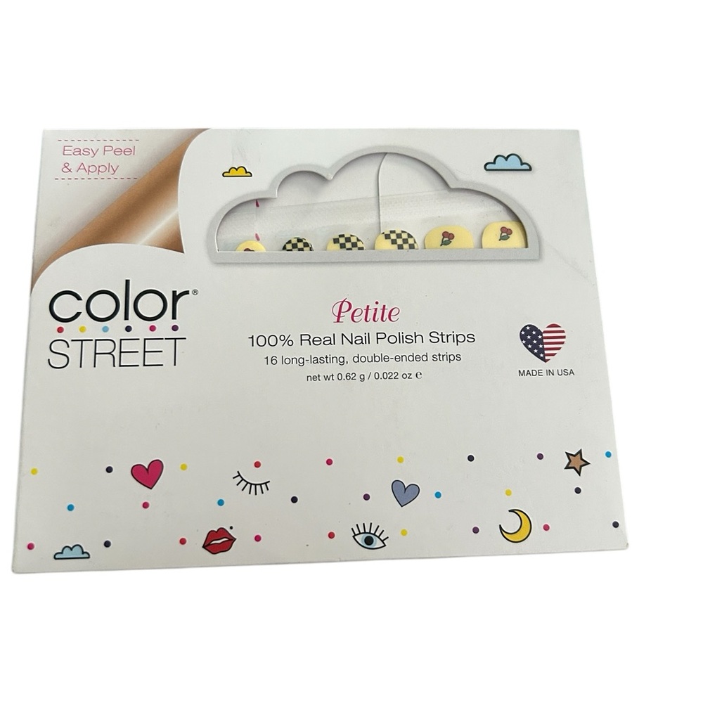 Color Street Petite CHECKS n’ CHERRIES Nail Polish Strips - Picture 4 of 6